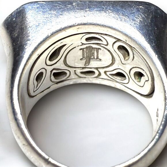 Vintage John Hardy Silver Ring Dot East West Sterling Size 5 1/4 - Picture 4 of 5